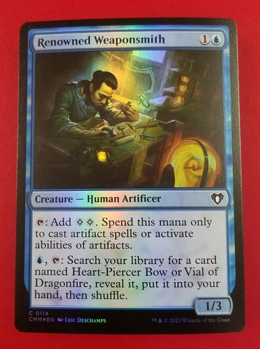 1x Renowned Weaponsmith | FOIL | Commander Masters | MTG Magic Cards | eBay