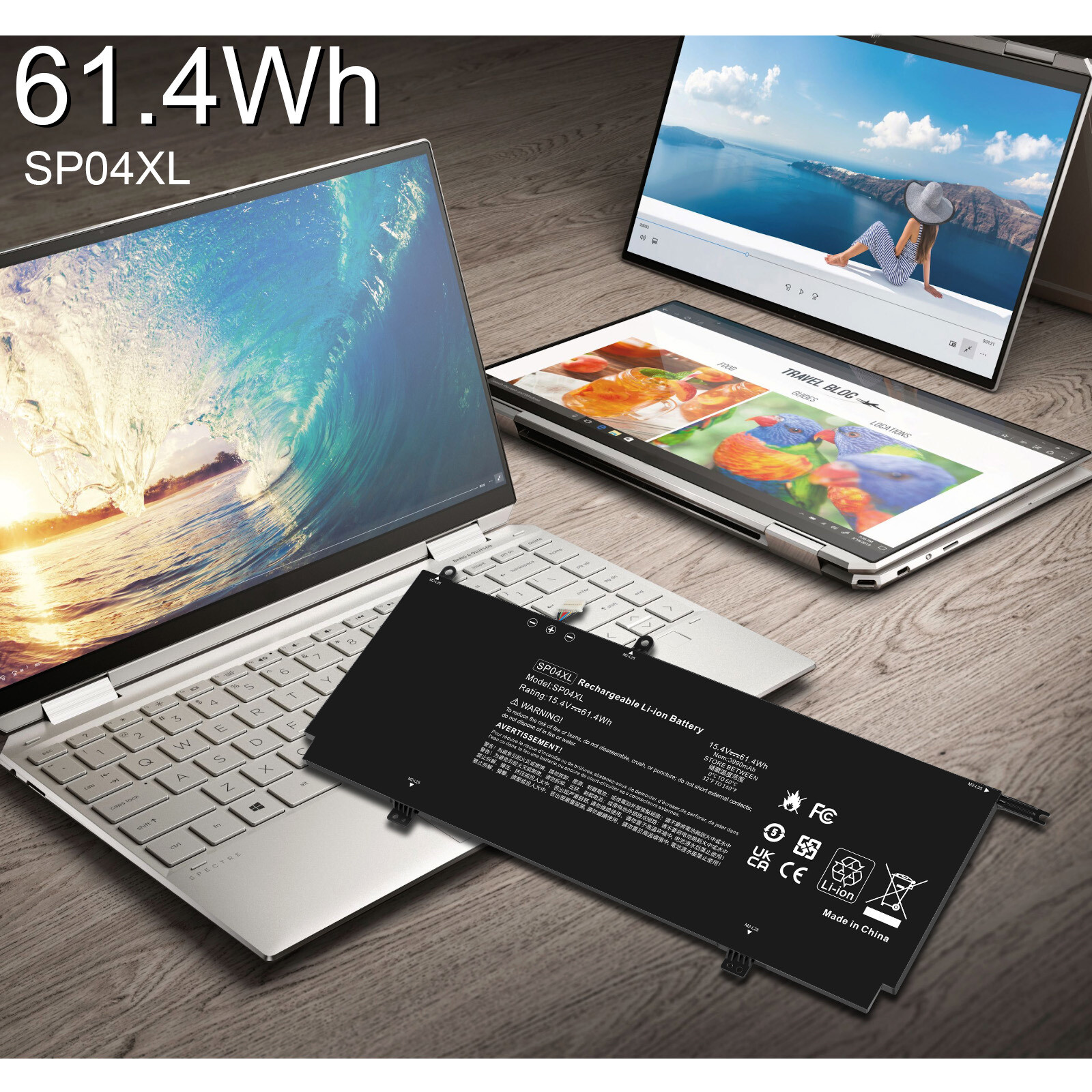 SP04XL L28764-005 BATTERY FOR HP SPECTRE X360 13-AP000 13T-AP000 13-AP0053DX