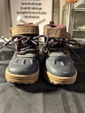 Carter's Toddler Boy's Blue/Gray Strap/Tie Winter Snow Duck Boots Size 5