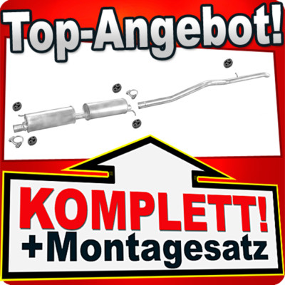 Auspuff für FORD TRANSIT 2.4 DI TDE TDCi MWB-3300mm 2000-2006 Auspuffanlage
