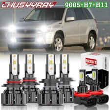 For Suzuki Grand Vitara 2006-2013 6x Led Headlight Highlow Fog Light Bulbs For Suzuki Grand Vitara 2006-2013 6x Led Headlight Highlow Fog Light Bulbs