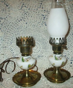brass side lamps