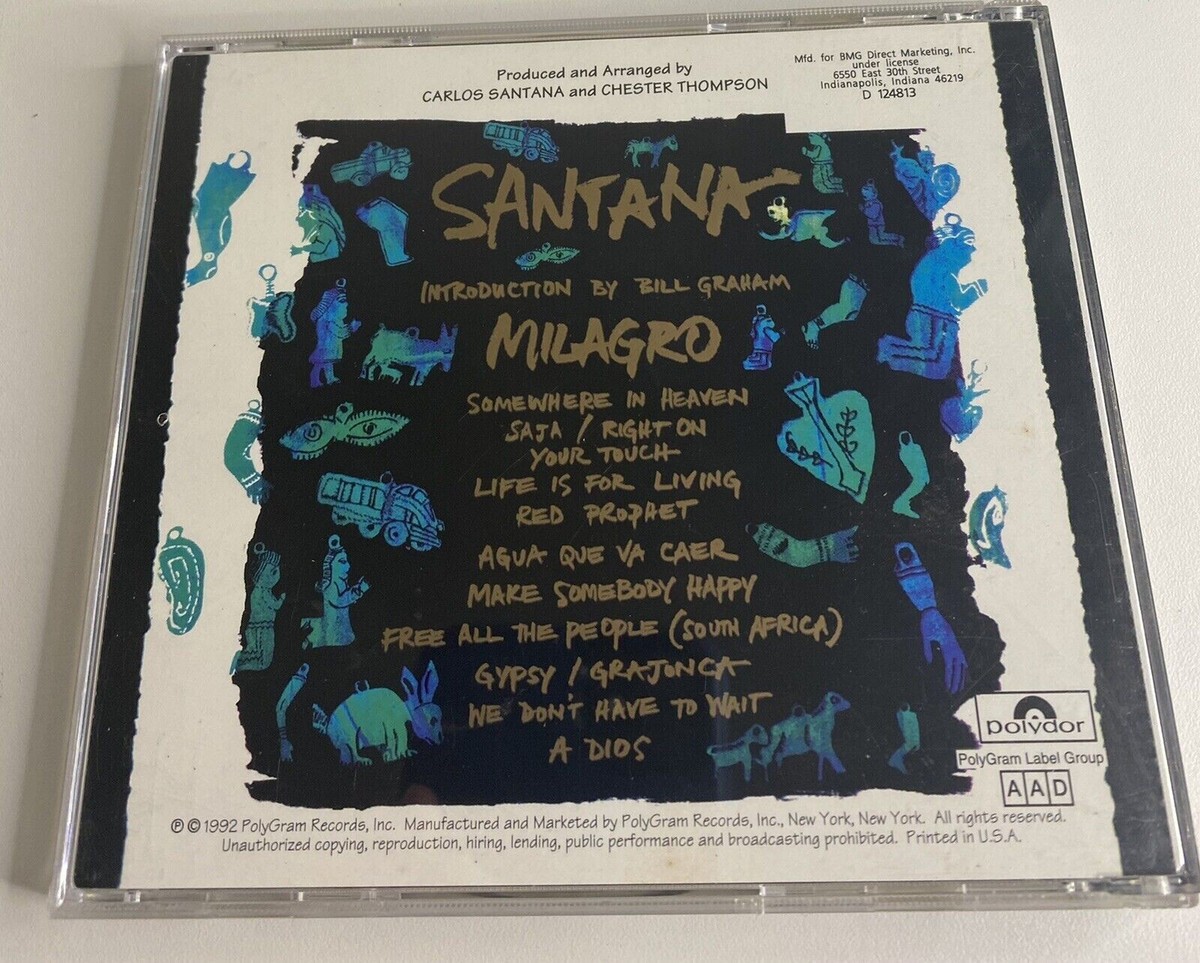 SANTANA - Milagro CD LN | eBay