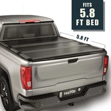 FRP Hard Tri-Fold Tonneau Cover for 2019-25 Silverado / Sierra 1500 5.8FT 69.3"