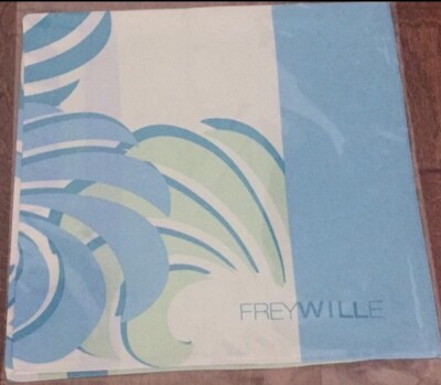 FREY WiLLE 100% Silk Twill Gavroche Magic Sphinx Green Combo Scarf 51cm x 51cm