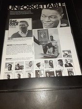 Nat King Cole Deluxe Box Set Rare Original 1968 Capitol Poster Ad Framed!