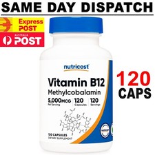 Nutricost Vitamin B12 Methylcobalamin 5000 mcg 120 Capsule FREE AU SHIPPING