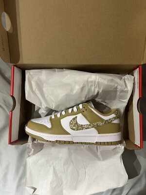 Nike Dunk Low Essential Paisley Pack Barley DH4401-104 Size 8.5 Women's