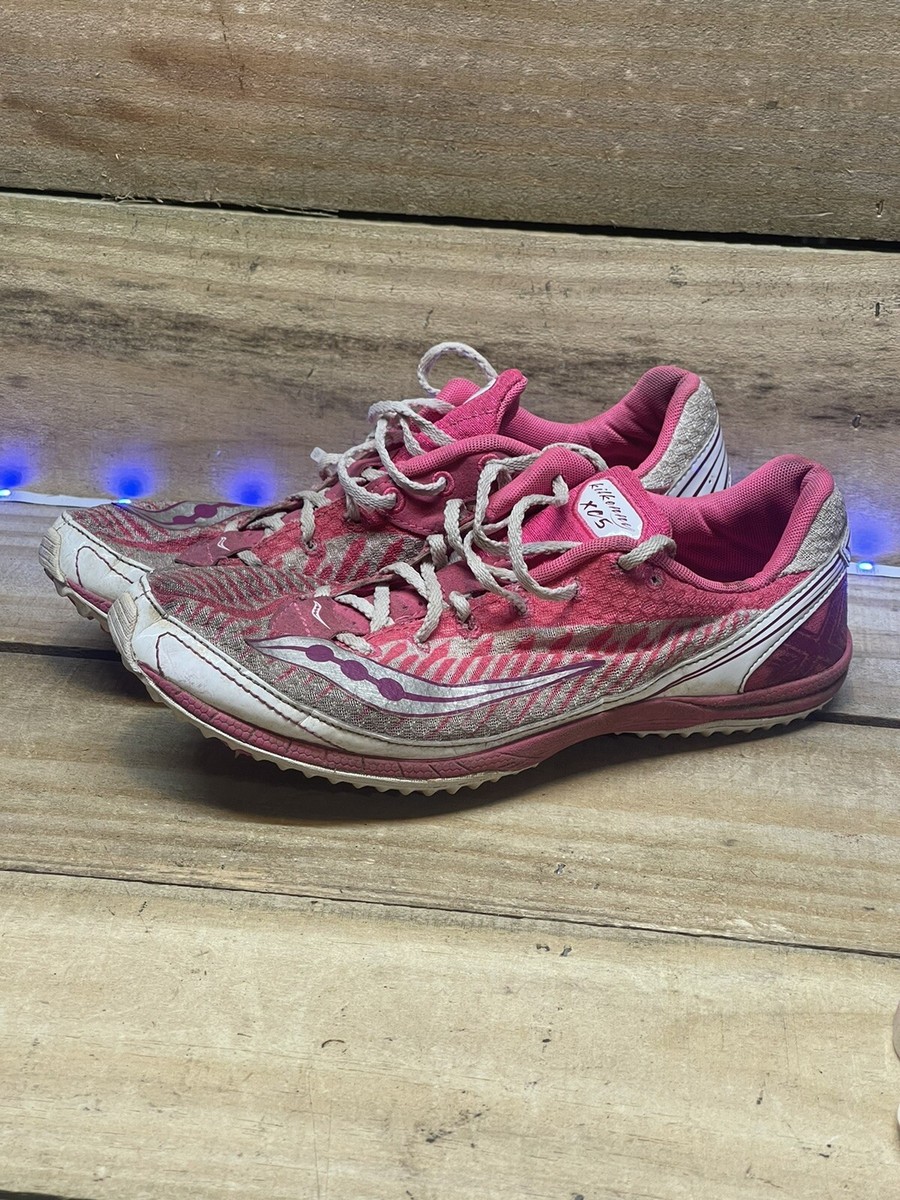 SAUCONY KILKENNY XC5 Pink White Track Field Running Sprinting