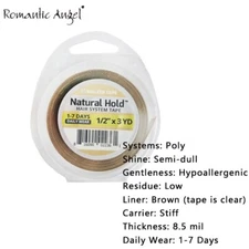 1/2" X 3 YDS (108") Natural Hold Roll strongest daily wear tape for hair system