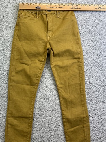 Orchidea nera donna denim italiano taglia 25 oro 24 x 28 orlo grezzo - Foto 7 di 10