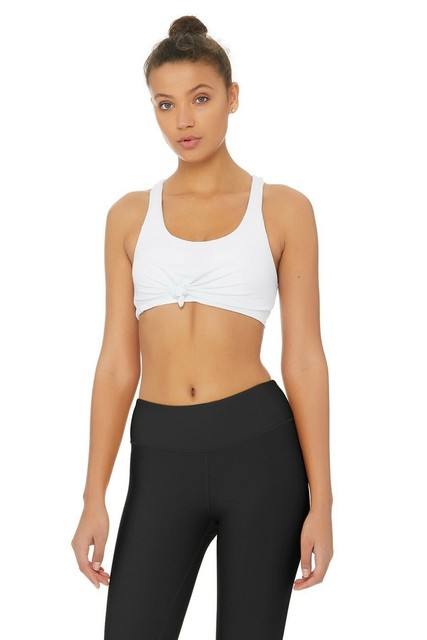alo yoga knot tank bra