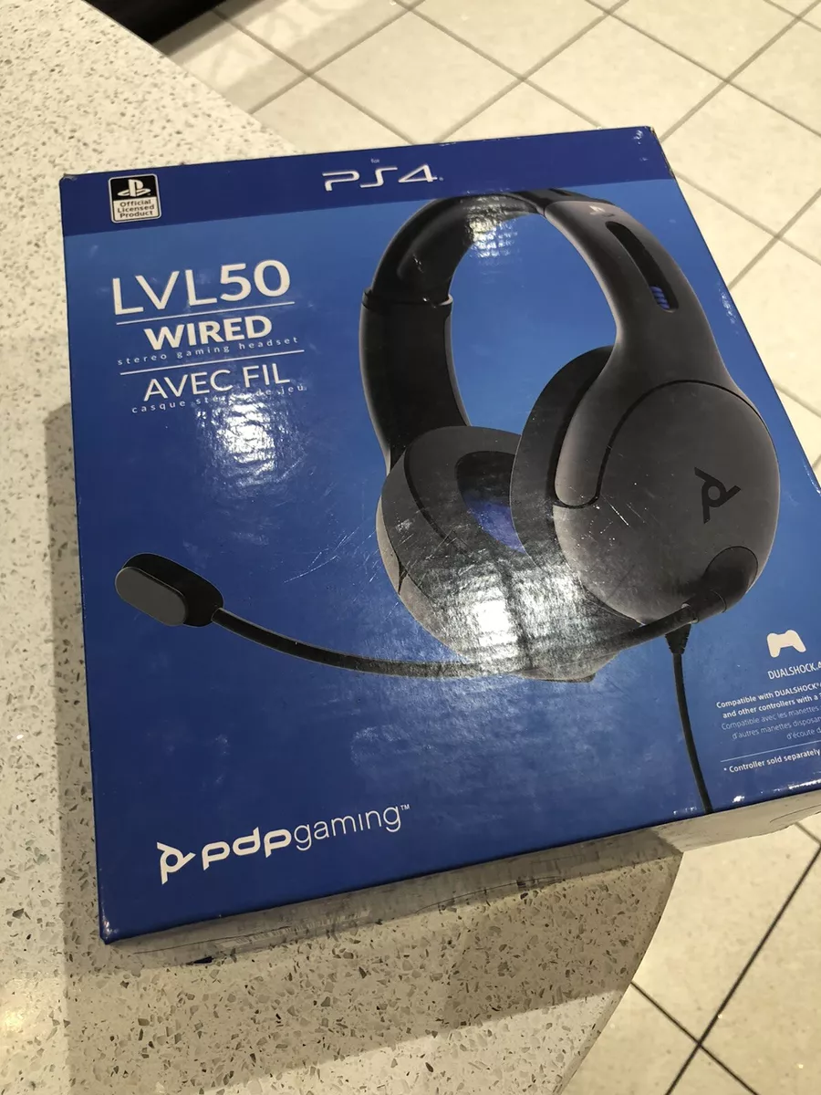 PDP LVL50 Wired Stereo Gaming Headset Grey (ps4)