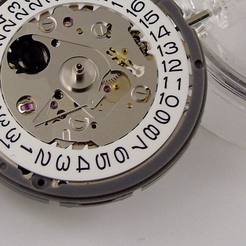 NH35A automatic watch movement part 21600 bph clone movement White Date Wheel - Picture 4 of 5