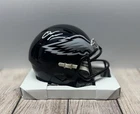 PHILADELPHIA EAGLES QUINYON MITCHELL SIGNED BLACK MINI HELMET JSA COA