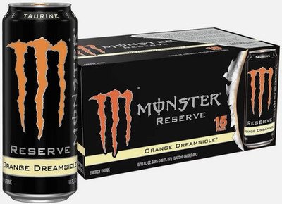 Monster Energy Reserve Orange Dreamsicle, Energy Drink, 16 Ounce | Pack of 15