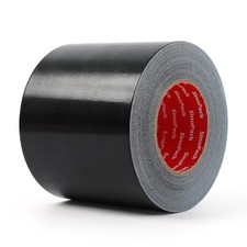 Black Duct Tape Wide Roll Heavy-Duty Industrial Strength 5 inches x 55 Yards,...