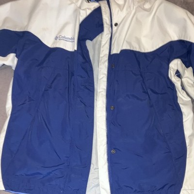 Columbia Interchange Women s Ski Jacket Colorblock Blue White Full Zip XL