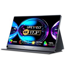 Monitor Portátil 4K 17.3" 3840x2160 Monitor Portátil 1500:1 500Nits Pantalla USB C