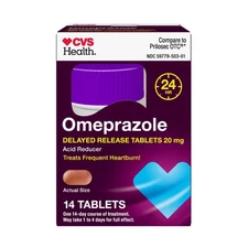 CVS Omeprazole 20mg Heartburn Treatment -