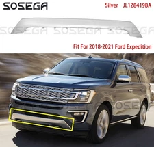 For Ford Expedition 2018-2021 Front Bumper Face Trim Molding Silver JL1Z8419BA