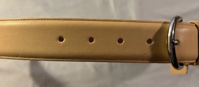 Vintage Coach Y2K Beige Camel Glove Tanned Leather Belt  display picture 1