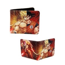 DragonBall Z Bi-Fold Wallet - SUPER SAIYAN GOKU TRANSFORMATION New Son Kakarot