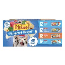 48 Pack Ocean of Delight Gravy Variety Pack, Wet Cat Food, 5.5 oz Cans 1.92 per gallon