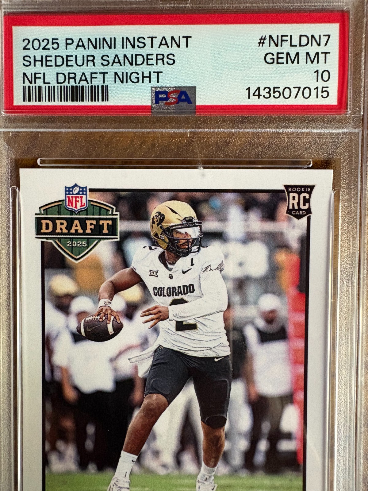 2025 Shedeur Sanders PSA 10 Instant NFL Draft