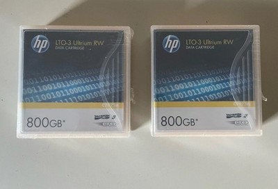 2× HP LTO-3 Ultrium RW Data Cartridge 