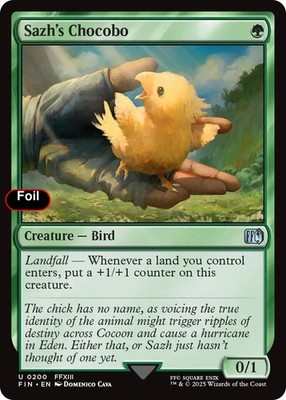 Foil Sazh's Chocobo - 200 - NM - FINAL FANTASY
