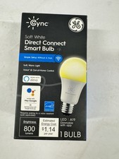 GE CYNC Soft White Direct Connect Smart Bulb A19 LED 800 Lumens New