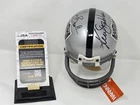 KEN STABLER / TIM BROWN signed RAIDERS mini helmet JSA COA