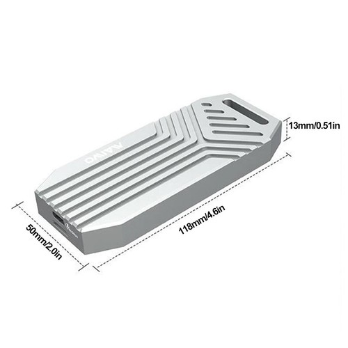 M2 NVMe SSD Enclosure USB4.0 40Gbps Solid State External Hard Drive Case1915 - Afbeelding 9 van 9