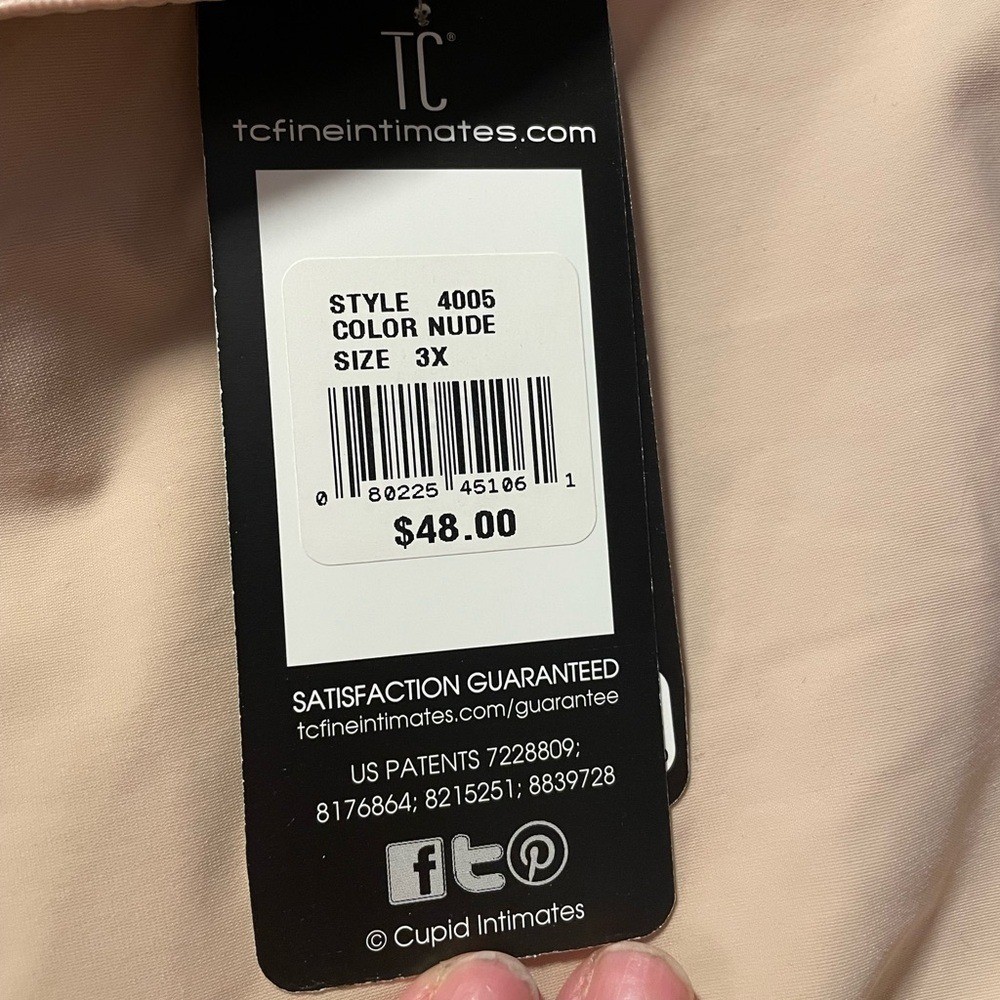 TC Fine Intimates Hi-Waist Brief, Moderate Control #4005, Size 3X New W/Tags