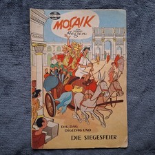 Mosaik Nr 19 "DIE SIEGESFEIER" ORIGINALHEFT Juni 1958 H.Hegen SEHR GUT RISSFREI