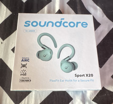 soundcore Sport X20 Green Bluetooth Wireless Earbuds ANC Waterproof Sweatproof