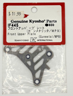 Kyosho: IF445, FRONT UPPER PLATE (GUNMETAL/MP9) INV. 24