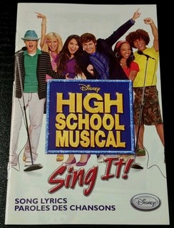 High School Musical Sing It LYRICS Wii Original Instruction Booklet Manual LN