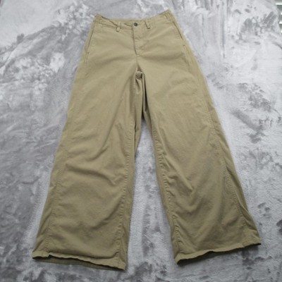 Rag & Bone Sofie Wide Leg Pants Womens 4 Beige Khaki Twill Relaxed Stretch Chino