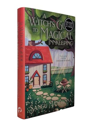 SIGNED A Witch's Guide to Magical Innkeeping Sangu Mandanna 1st Ed Hardback Book