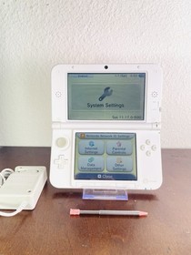 Nintendo 3DS XL Pink Handheld English Console Charger Stylus SD US TESTED READ