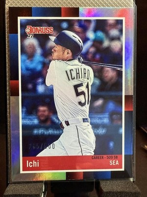 2022 Donruss #240b Ichiro #/500 Seattle Mariners Nickname ICHI parallel