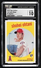 2018 Archives 1959 Design Unsigned Subset Variations Shohei Ohtani CGC 10 1b3