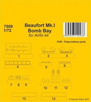 Beaufort Mk.I Bomb Bay / Airfix Kit / 1:72 - Cmk 7509