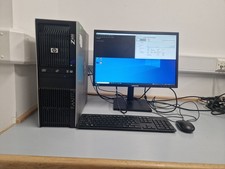 HP Z600 Workstation 128GB + 1TB SATA SSD with monitor and peripherals