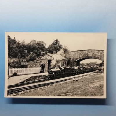 Eskdale Postkarte um 1950 Echtfoto Cumbria Miniatur Dampfeisenbahn Irton Rd