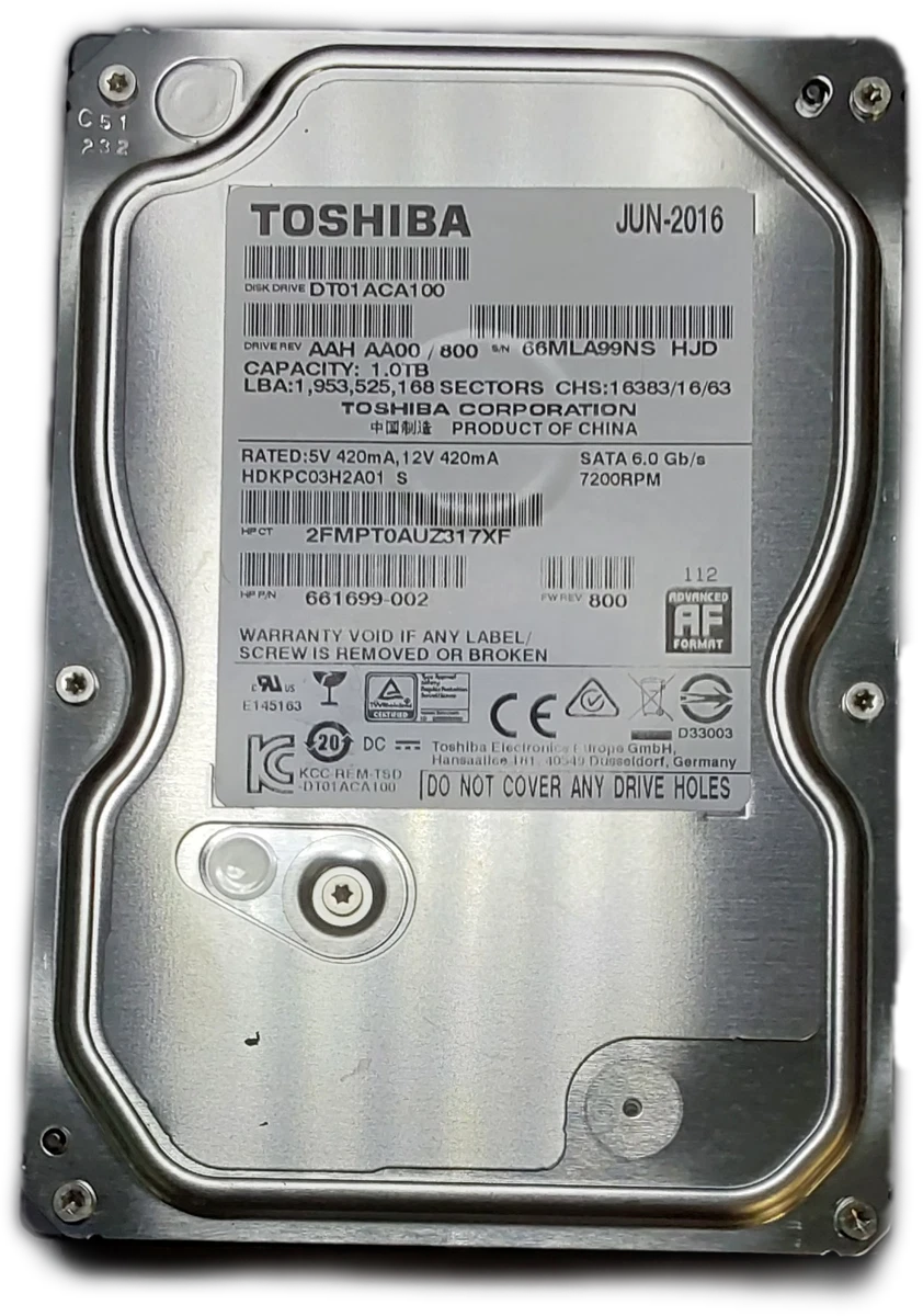 Toshiba 1 TB Internal Hard Disk Drives for sale | eBay