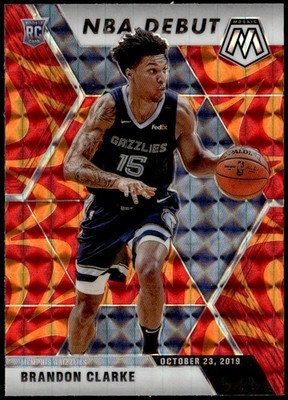 2019-20 Panini Mosaic #296 James Harden Reactive Orange Rookie E1