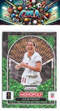 2026 Panini Prizm Monopoly FIFA World Cup #93 Julie Foudy Green Wave Prizms